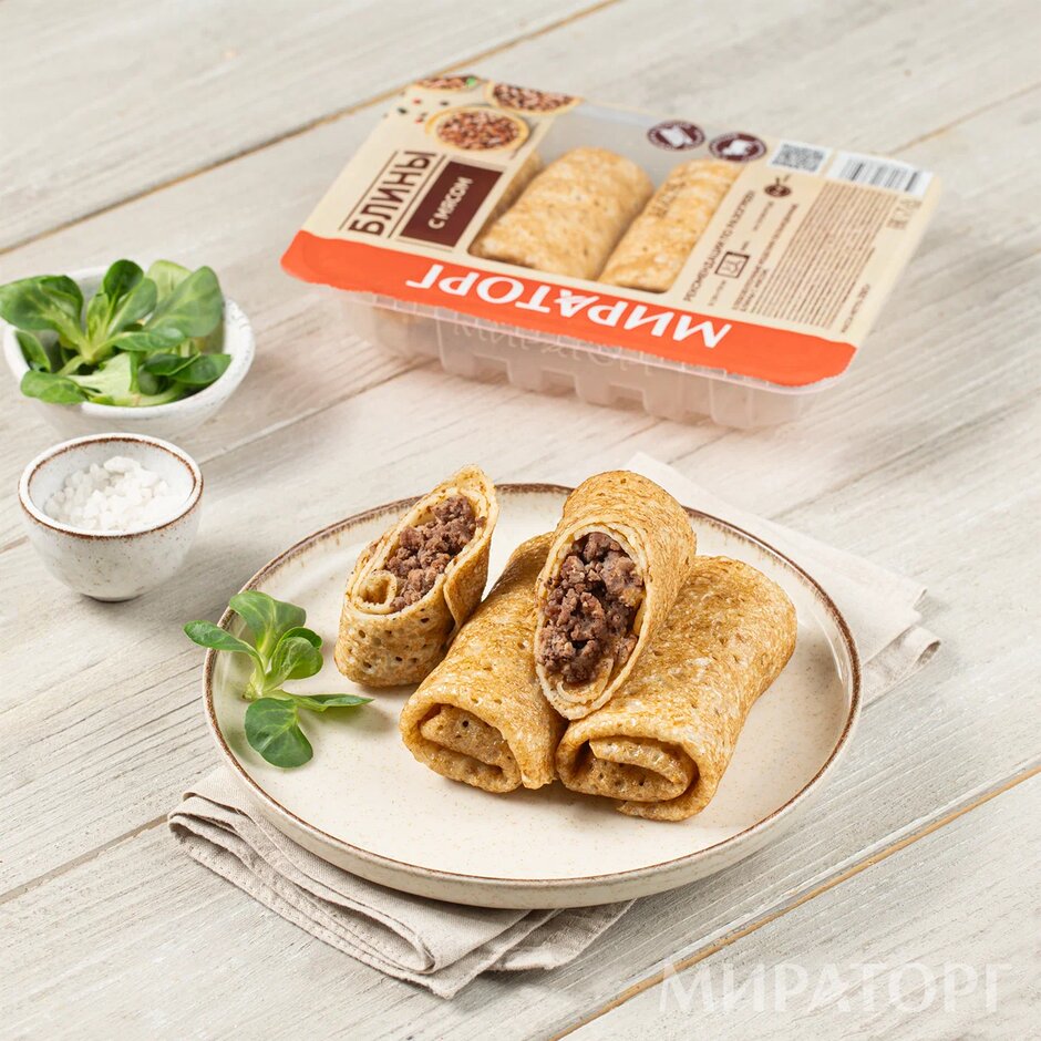

Блины с мясом Мираторг, 280 г