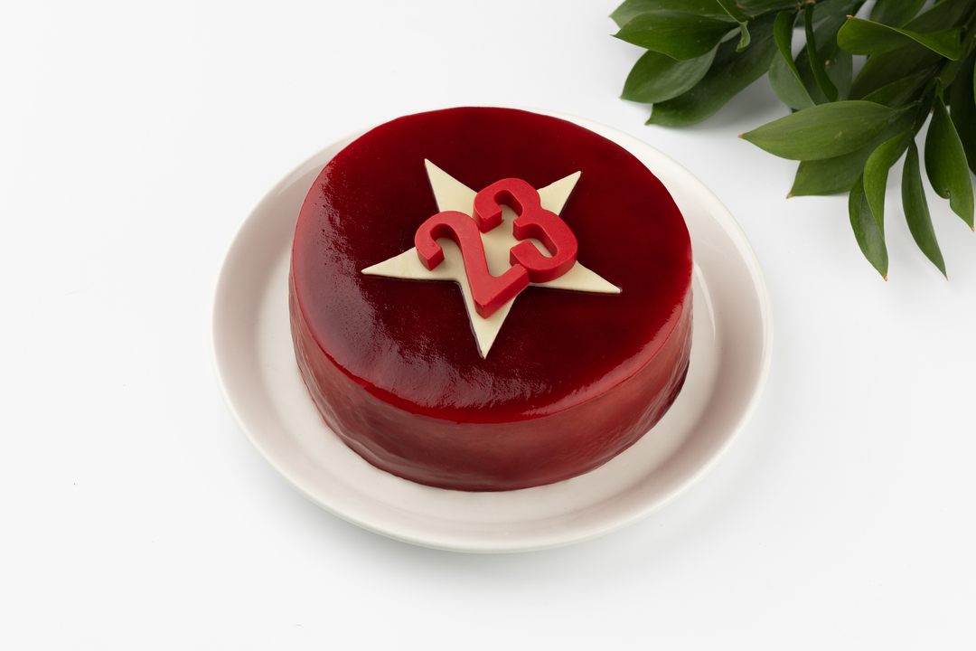 

Торт ВкусВилл Февральская звезда муссовый ванильный лесная ягода 500 г