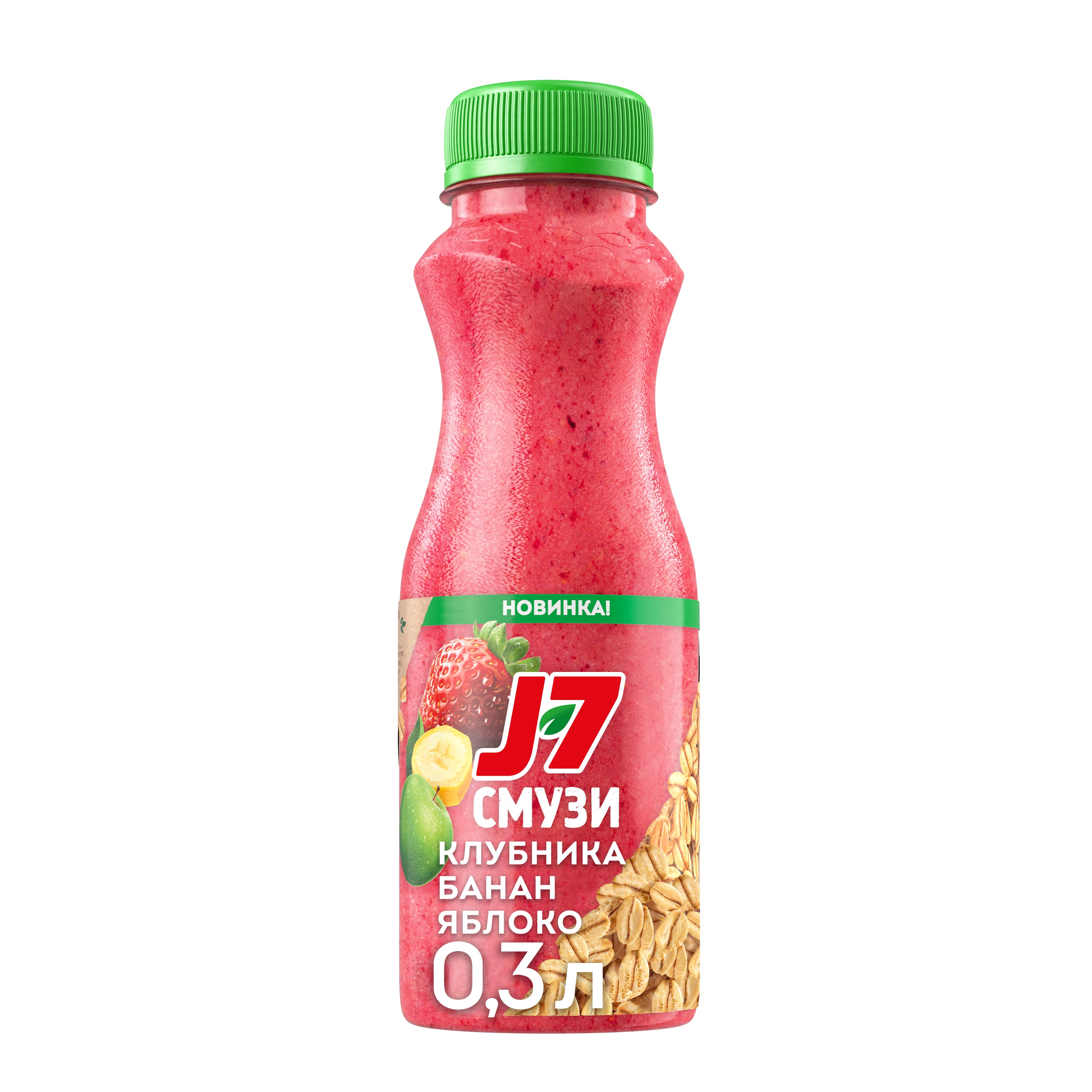 

Продукт питьевой J7 Смузи клубника-банан-яблоко со злаками и витаминами 0.3 л