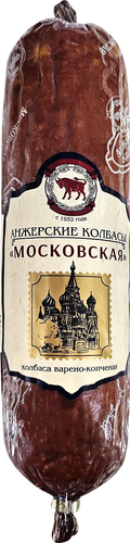 

Колбаса варено-копченая Анжерские колбасы Московская 250 г
