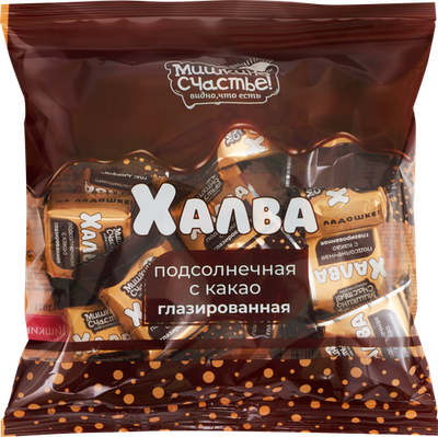 Халва Мишкино Счастье подсолнечная глазированная с какао 240 г