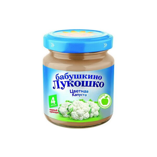 Пюре овощное Бабушкино Лукошко из цв капусты 100г ДП