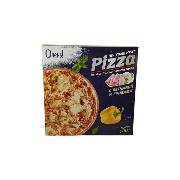 Пицца Очень! с ветчиной и грибами полувып.зам кор.вес 300г ПровитБел