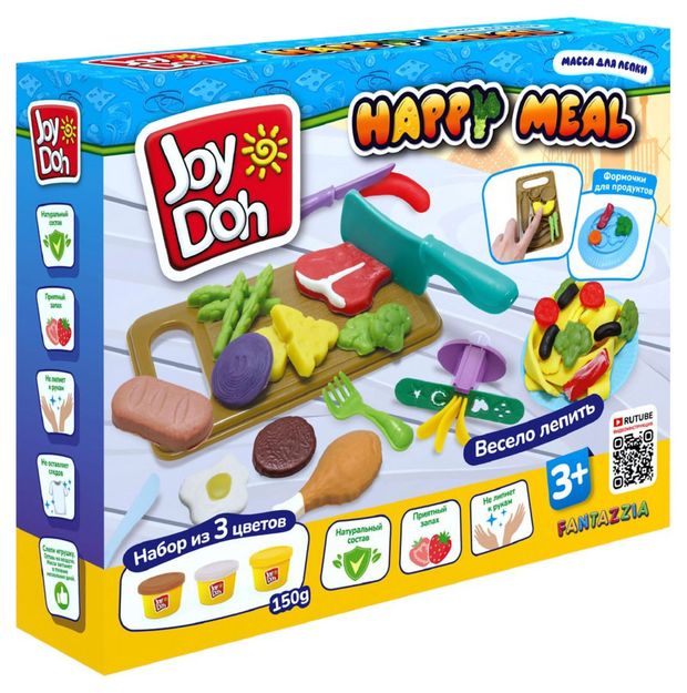 

Масса для лепки Joy Doh Happy meal 458 г