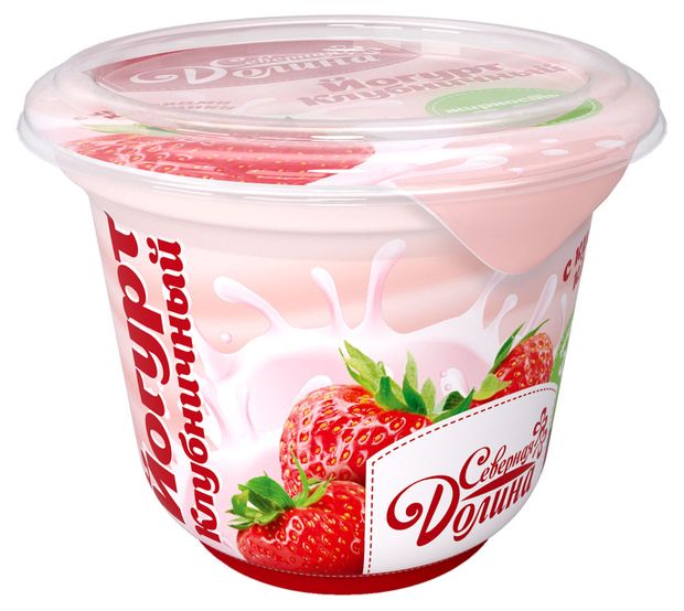 

Йогурт Северная Долина клубника, 3.5%, 250 г