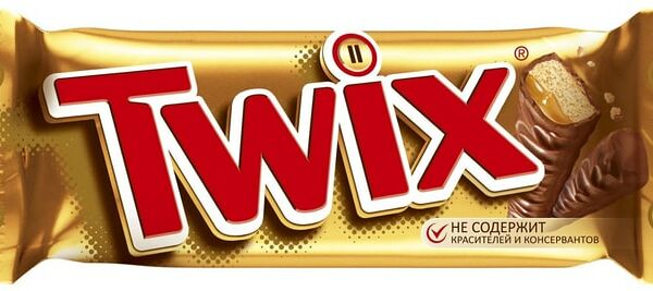 Шоколадный батончик Twix с карамелью 2шт*27.5г