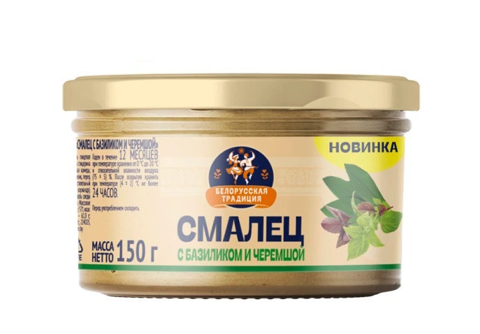 

Смалец Белорусская традиция паштетный с базиликом и черемшой, 150 г