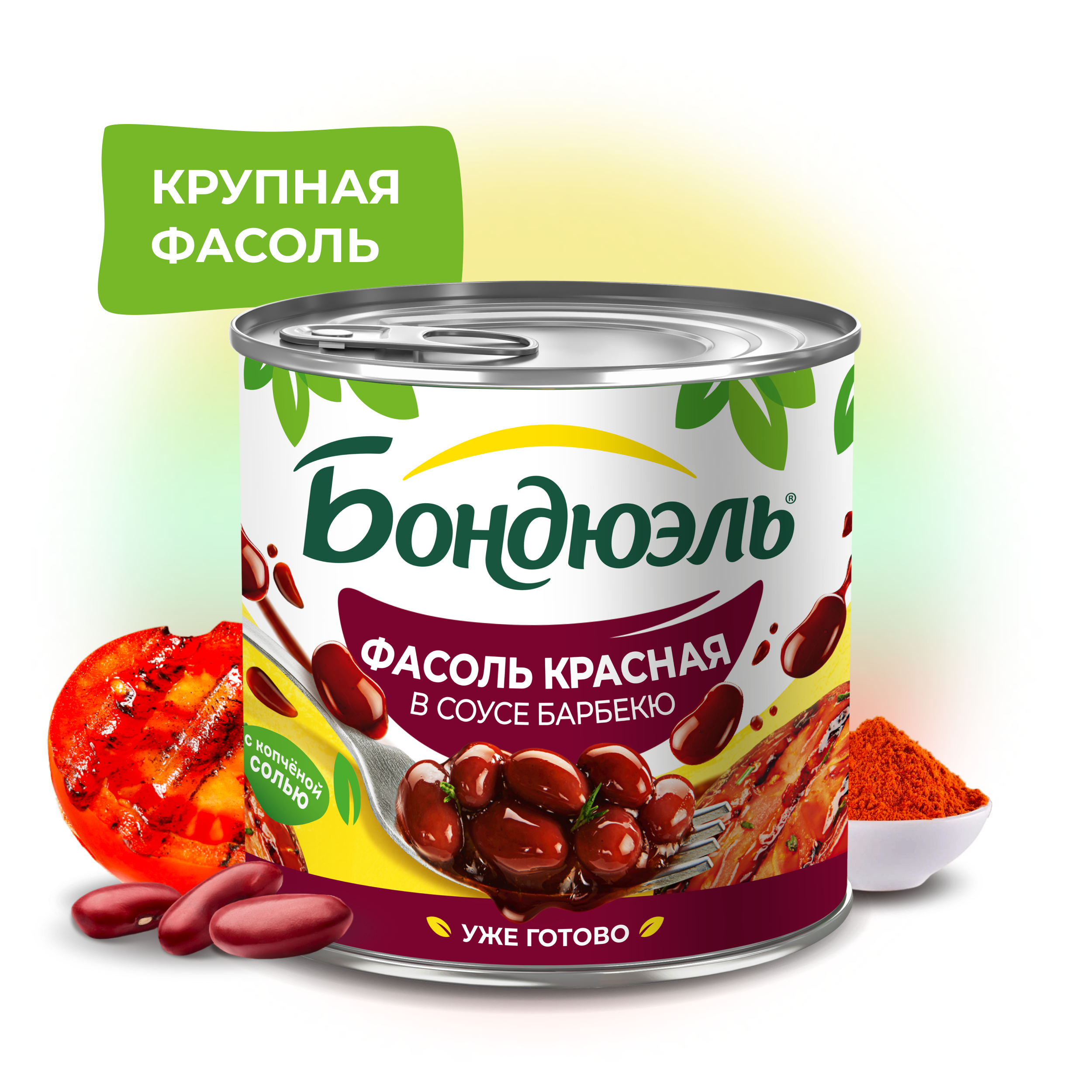 

Фасоль красная Бондюэль в соусе барбекю 400 г