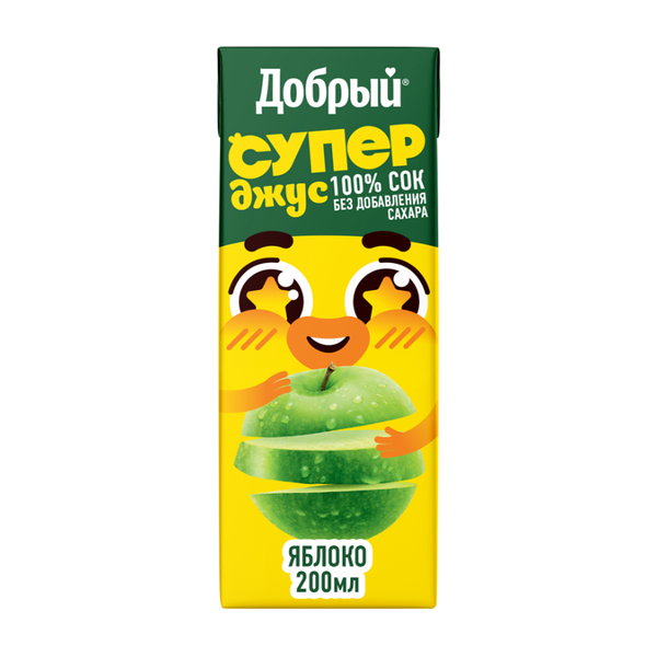 Сок Добрый Active kid яблочный 200 мл