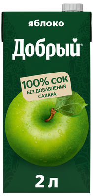Сок Добрый Яблоко 2 л