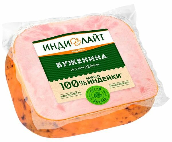 Буженина из индейки Индилайт варено-запеченая охлажденная 350 г