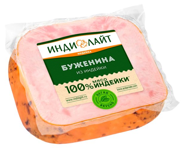 

Буженина из индейки Индилайт варено-запеченая охлажденная 350 г