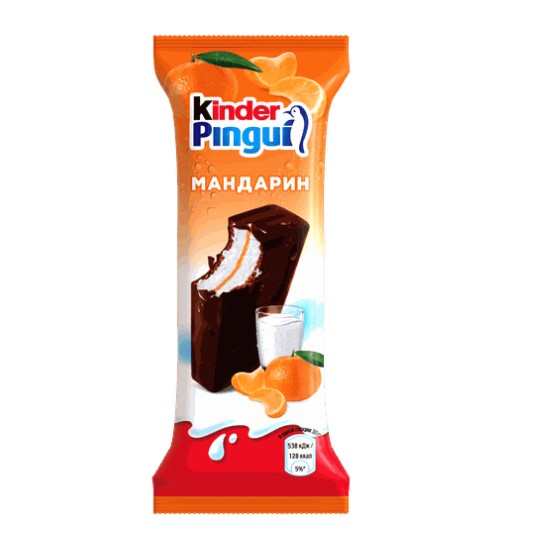 

Пирожное Kinder Pingui бисквитное мандарин 24.6% без змж 30 г