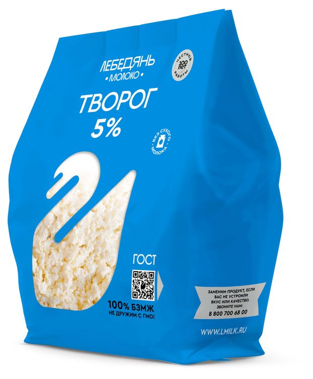

Творог Лебедянь молоко 5%