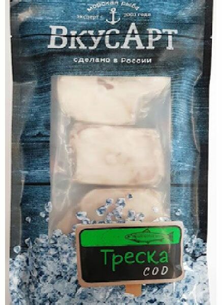 Треска ВкусАрт стейк на коже замороженная 500 г
