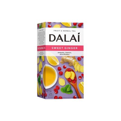Напиток чайный Dalai Sweet ginger 25пак*1,2г