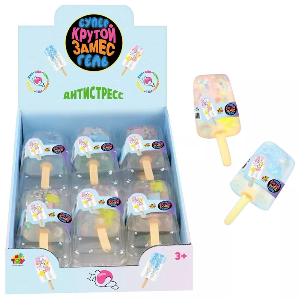 

Игрушка 1TOY Крутой замес Супергель мороженое, в ассортименте, 1шт, 102г