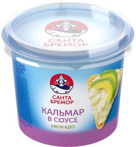 

Паста Санта Бремор Кальмар рубленый в сливочном соусе с авокадо 150 г