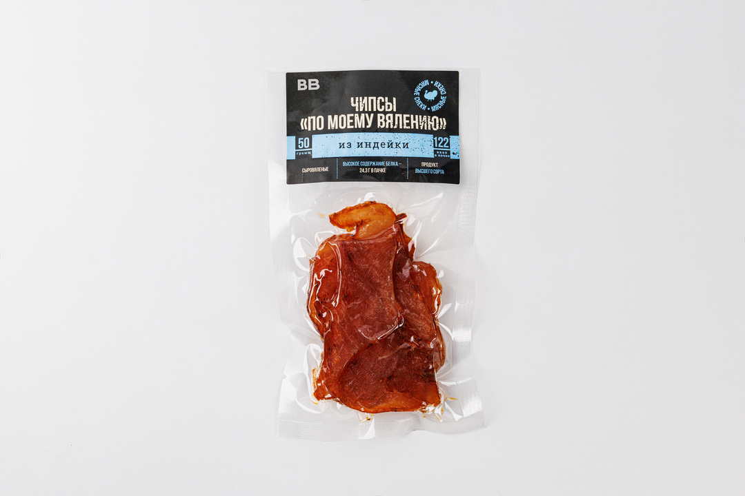 

Чипсы из индейки По моему вялению 50 г