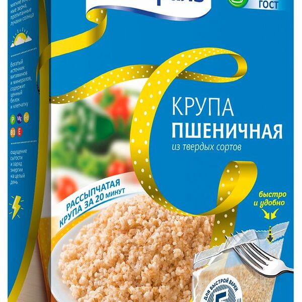 Крупа пшеничная Мистраль в пакетиках для варки, 5 шт