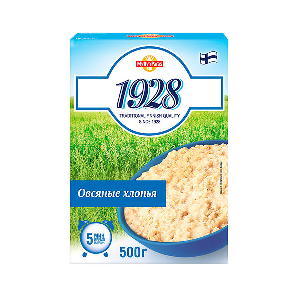 Хлопья Myllyn Paras овсяные 5мин 0,5кг