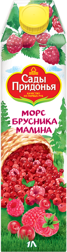 

Морс Сады Придонья брусника-малина 1000 мл
