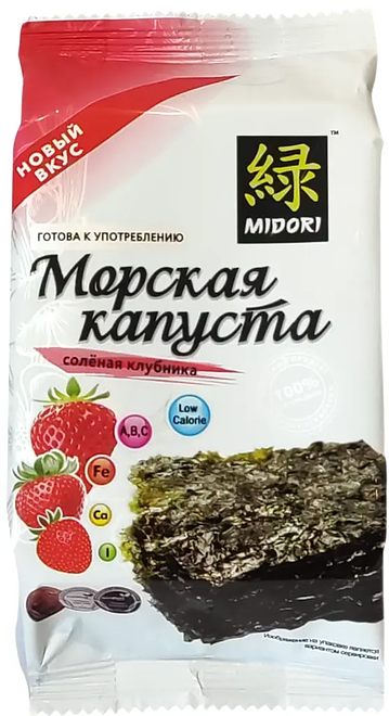 

Морская капуста Midori Соленая клубника 5 г