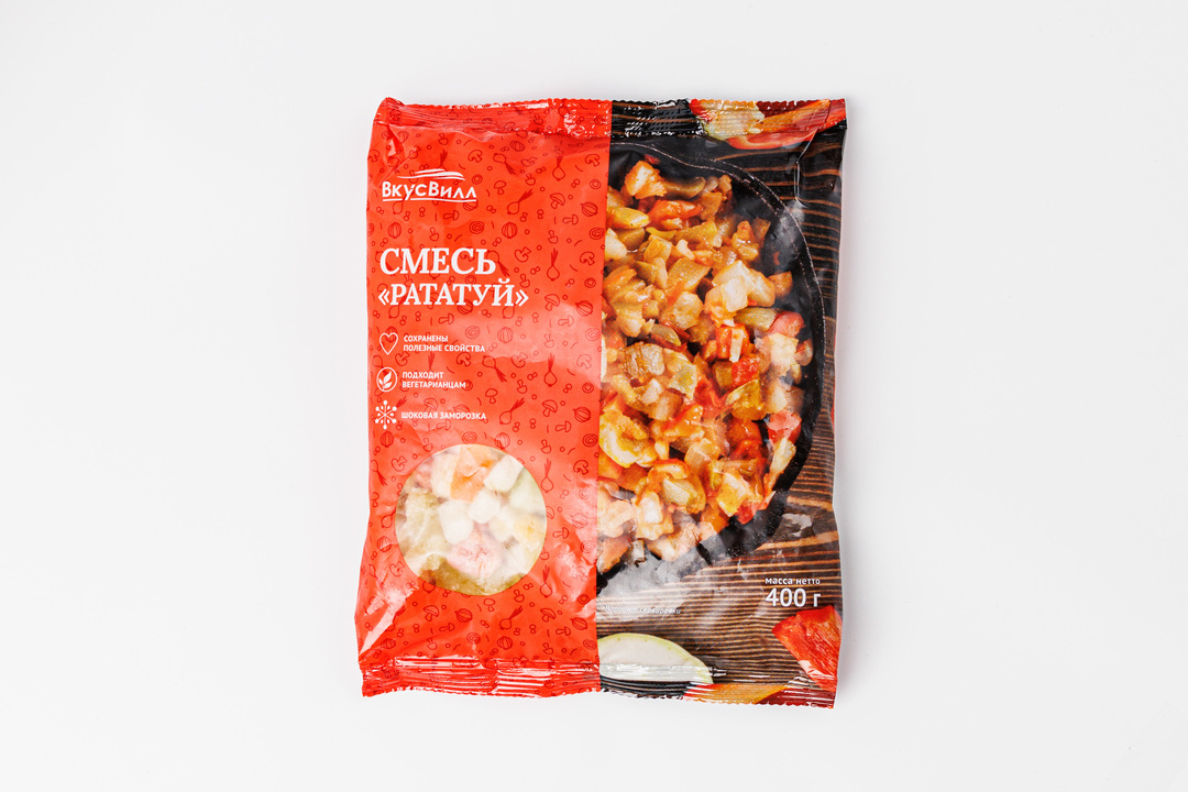 

Смесь овощная ВкусВилл Рататуй свежезамороженная 400 г