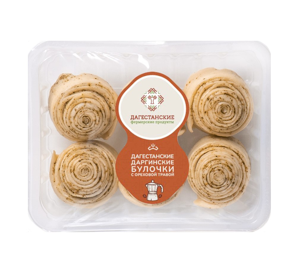 

Булочки даргинские Дагестанские фермерские продукты с ореховой травой заморозка, 250 г