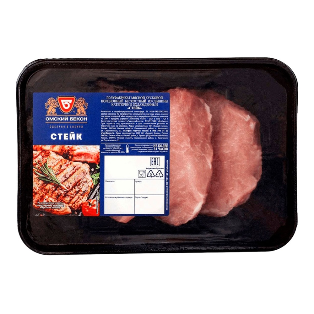 

Стейк из свинины Омский Бекон 400 г