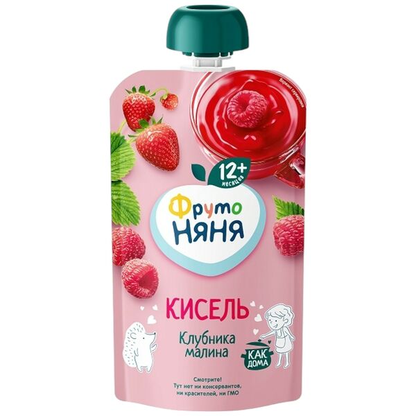 Кисель ФрутоНяня клубника малина 130мл