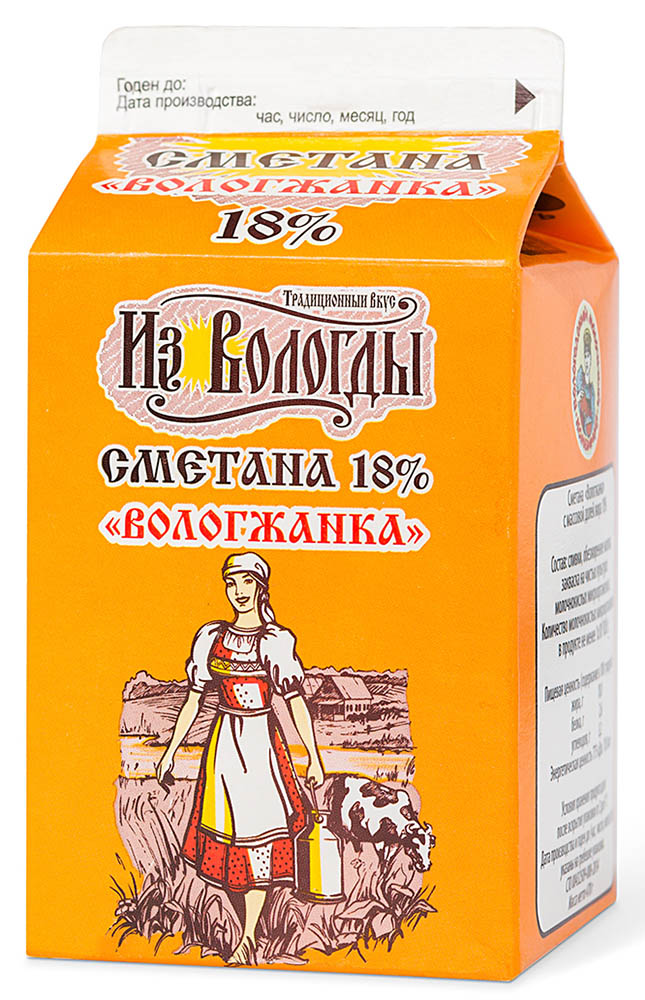

Сметана Вологжанка Из Вологды 18% 470 г