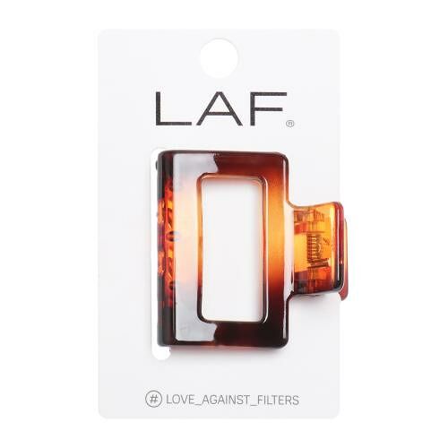 Краб для волос средний LAF коричневый глянец, 1 шт