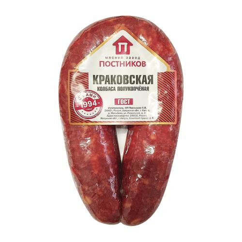 

Колбаса Мясной завод Постников Краковская полукопченая вес