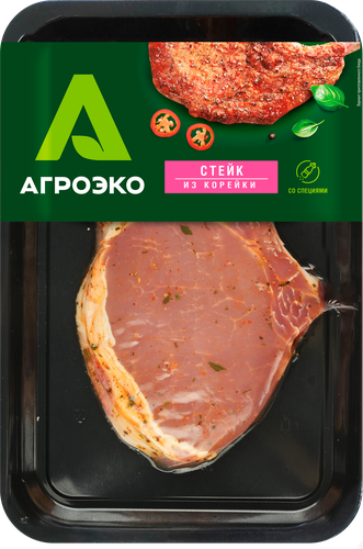

Стейк из корейки Агроэко со специями охлажденный 280 г