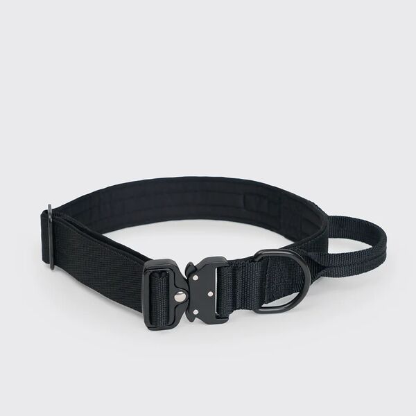 Ошейник Rungo K-9 с ручкой L: 3.8х42-65 см черный