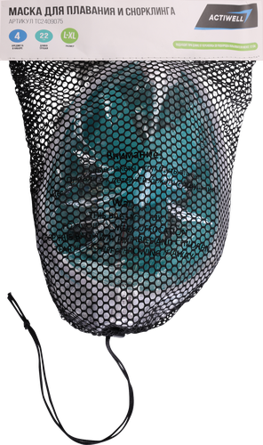 

Маска Actiwell для плавания и снорклинга арт. TC2409075-L