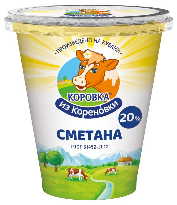 

Сметана Коровка из Кореновки 20% 300 г