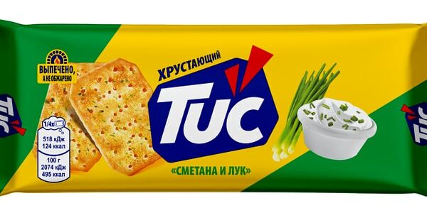 Крекер Tuc cо вкусом сметаны и лука 100г