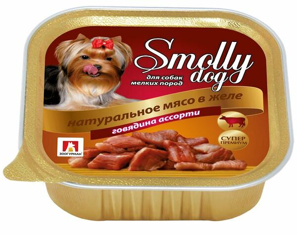 Консервы для собак Зоогурман Smolly dog говядина, 100 г
