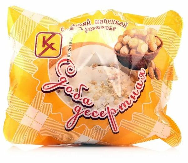 Сдоба Десертная с ореховой начинкой Клинский хлебокомбинат 80 г