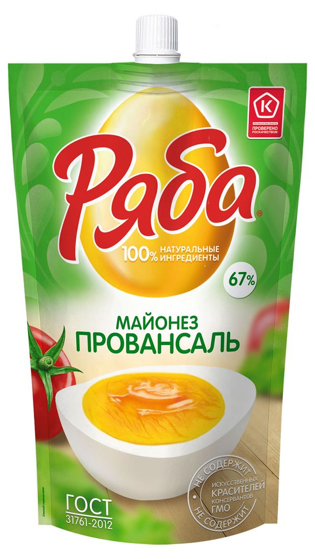 

Майонез Провансаль Ряба 67%, 400 г