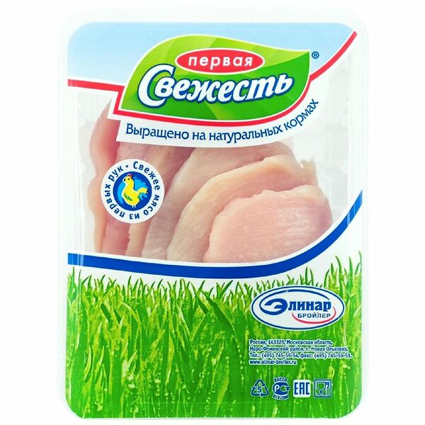 Слайсы из филе грудки Первая свежесть, 450 г