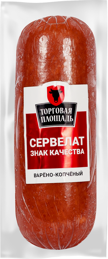 

Колбаса варено-копченая Торговая площадь сервелат Знак качества 380 г