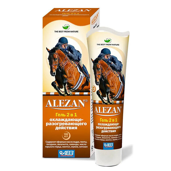 Гель для лошадей Алезан 2 в 1 охлаждающе-разогревающего действия 100 мл