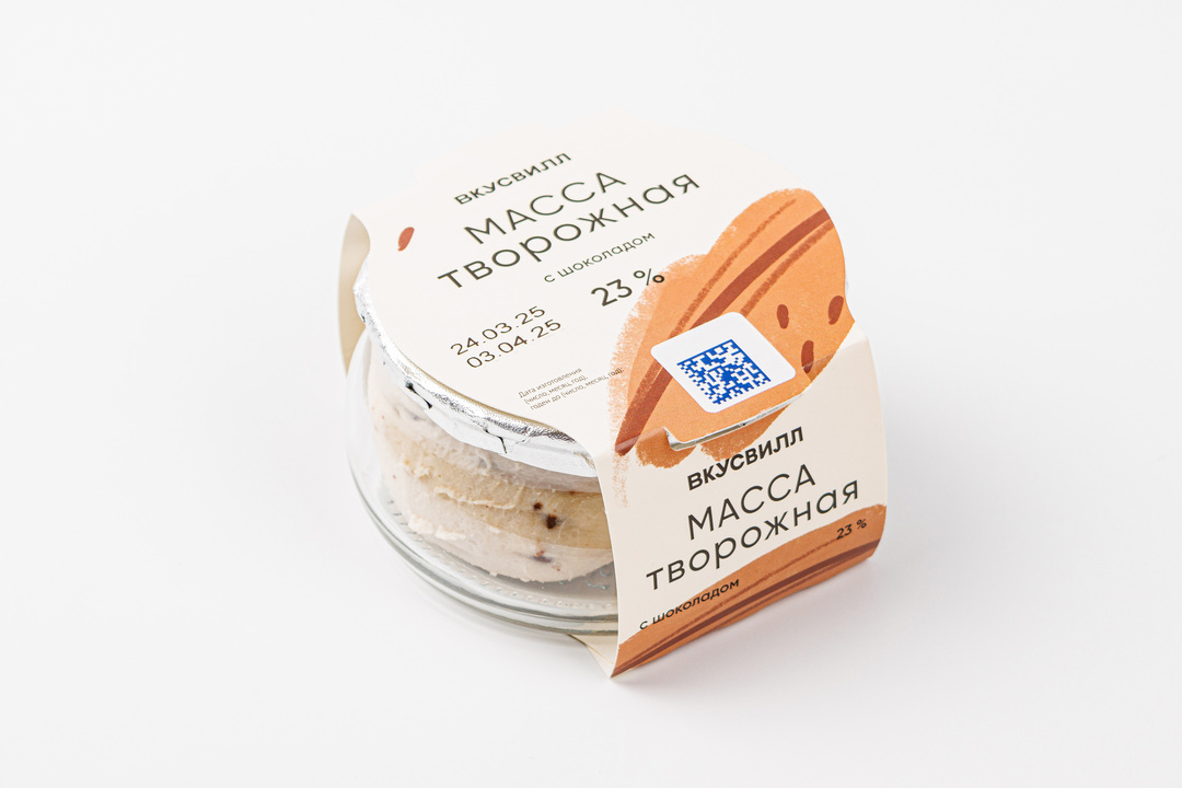 

Масса творожная ВкуссВилл с шоколадом 23% 150 г