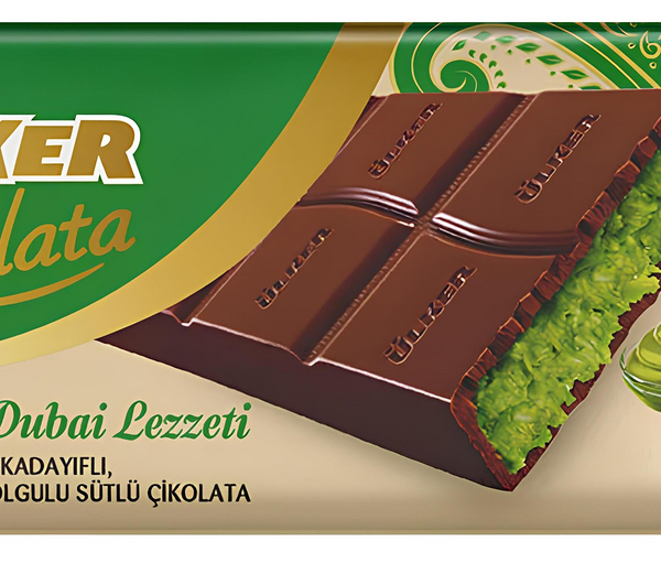 Шоколад Ulker Дубайский с фисташковой начинкой и кадаифом 93 г