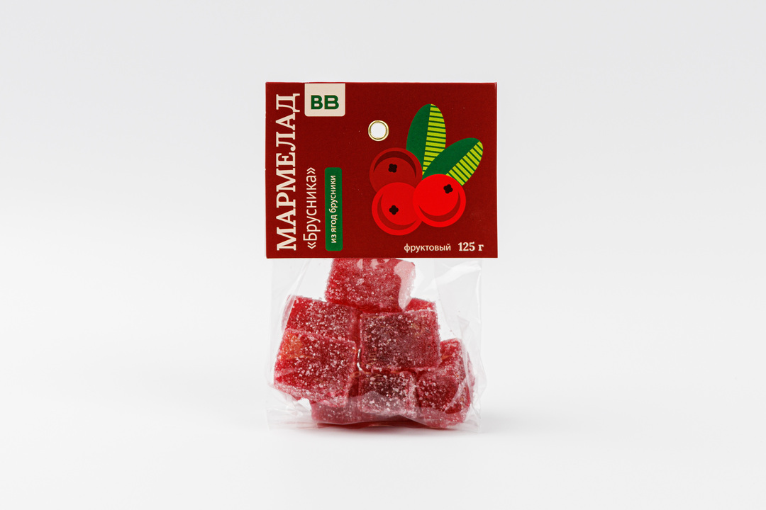 

Мармелад фруктовый ВкусВилл Брусника 125 г