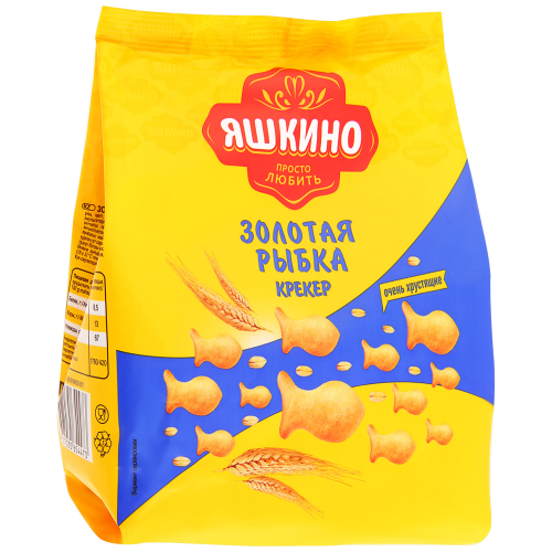 

Крекер Яшкино Золотая Рыбка 180 г