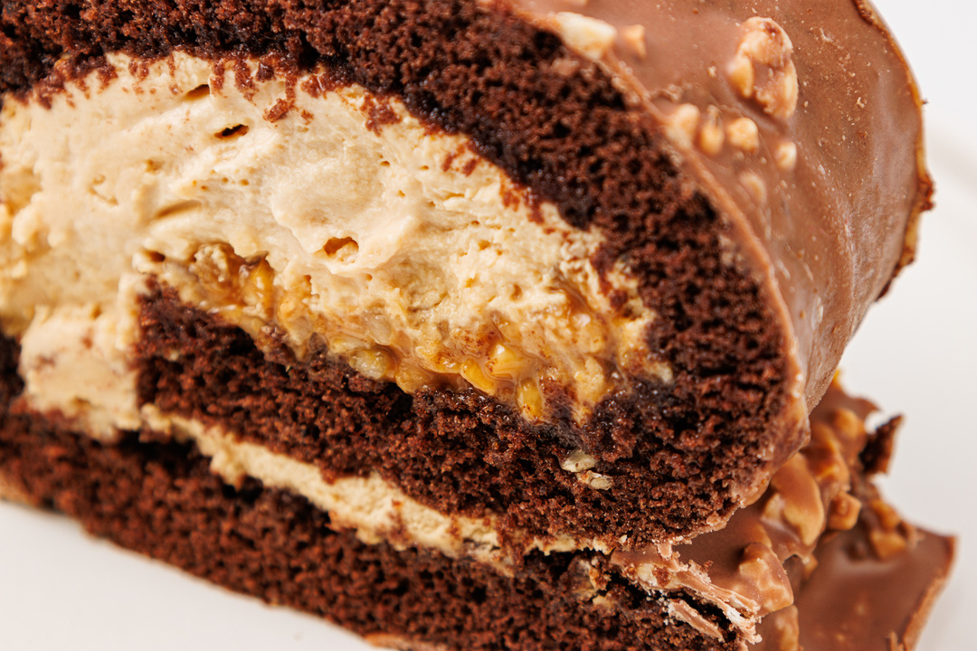 

Рулет ВкусВилл бисквитный Шоколад-карамель-арахис 140 г